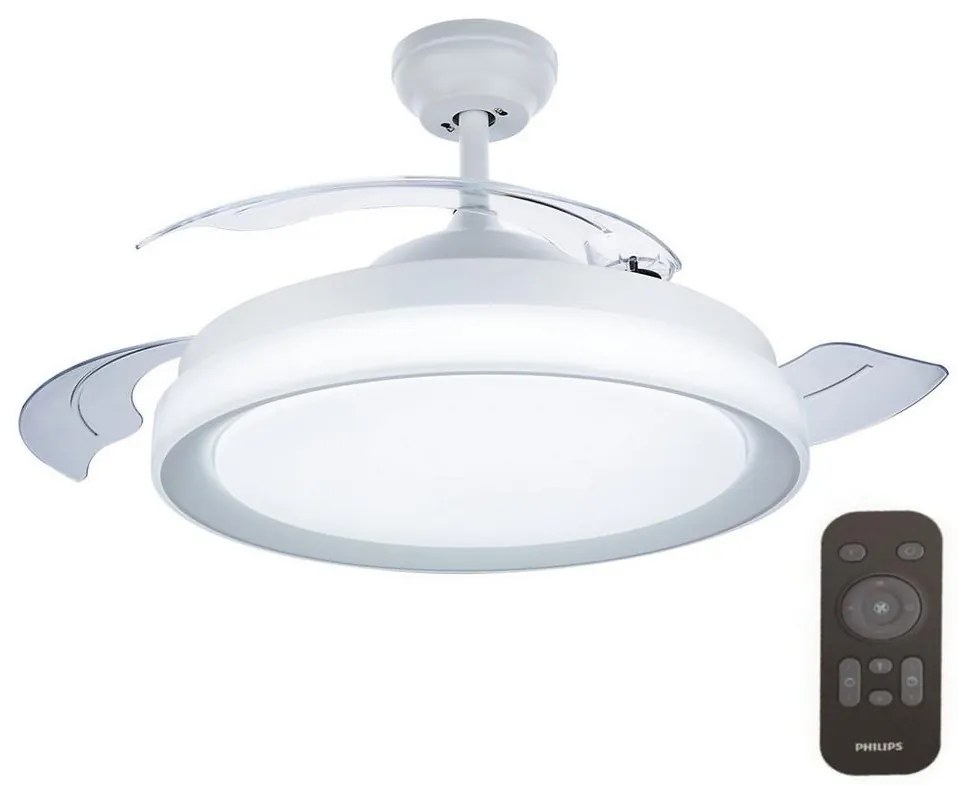 Philips - LED Stropný ventilátor BLISS LED/35W/230V 5500/4000/2700K biela + DO