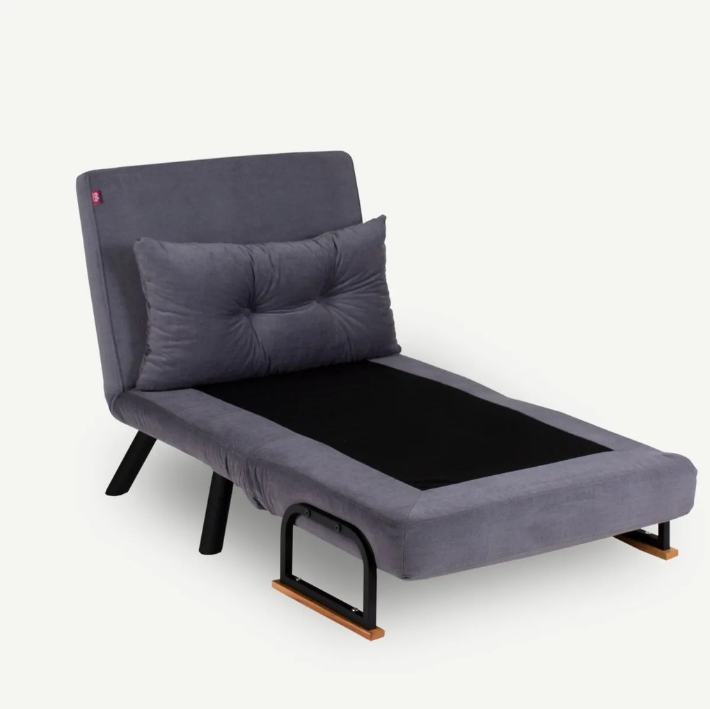 Rozkladacie kreslo Sando 60 cm šedé
