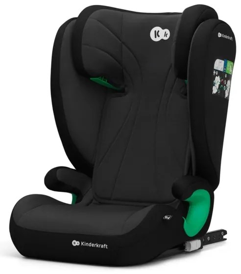 KINDERKRAFT - Autosedačka JUNIOR FIX 2 (100-150 cm) Graphite black