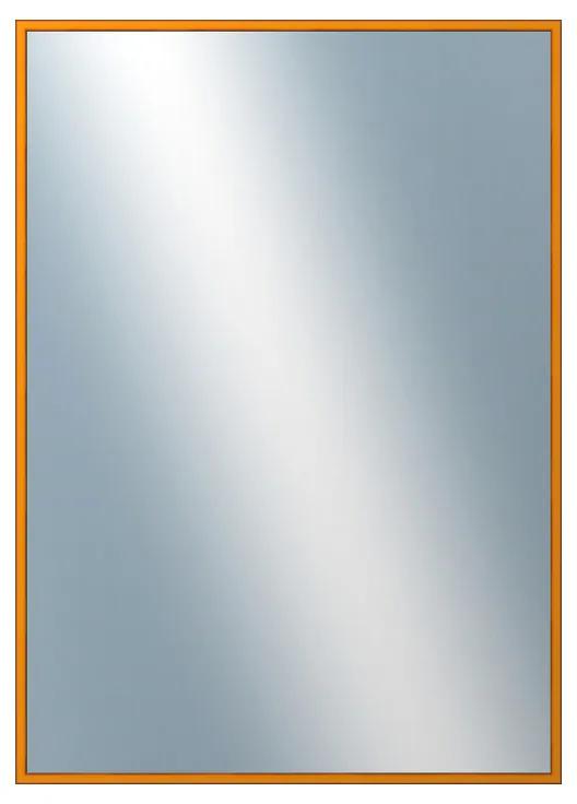DANTIK - Zrkadlo v rámu, rozmer s rámom 50x70 cm z lišty Hliník oranžová (7269217)