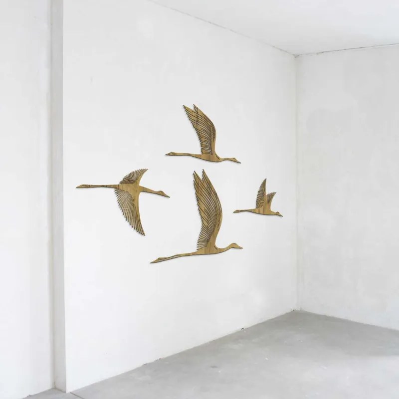 Drevený obraz na stenu – Let vtákov | SENTOP HDF0525