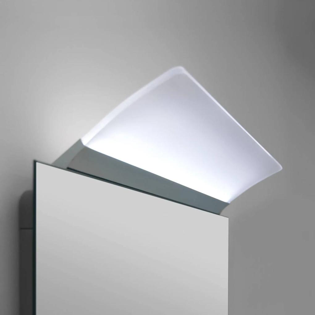 Ploché zrkadlové LED svietidlo Angela, IP44, 30 cm