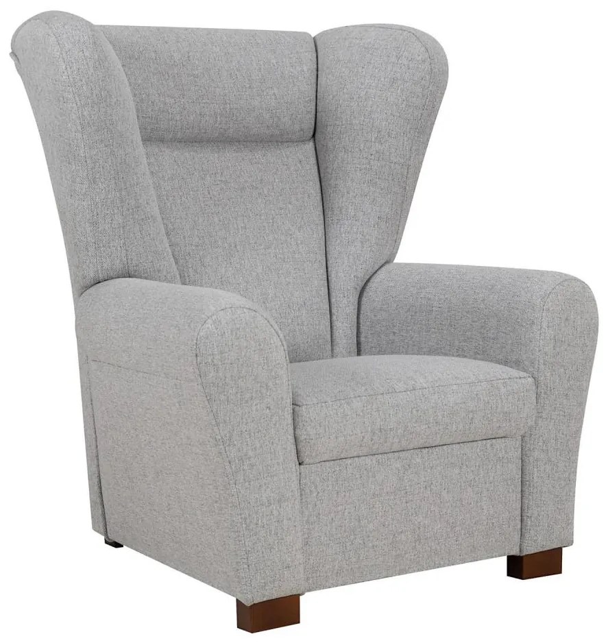 Kreslo ušiak VIVA sivé