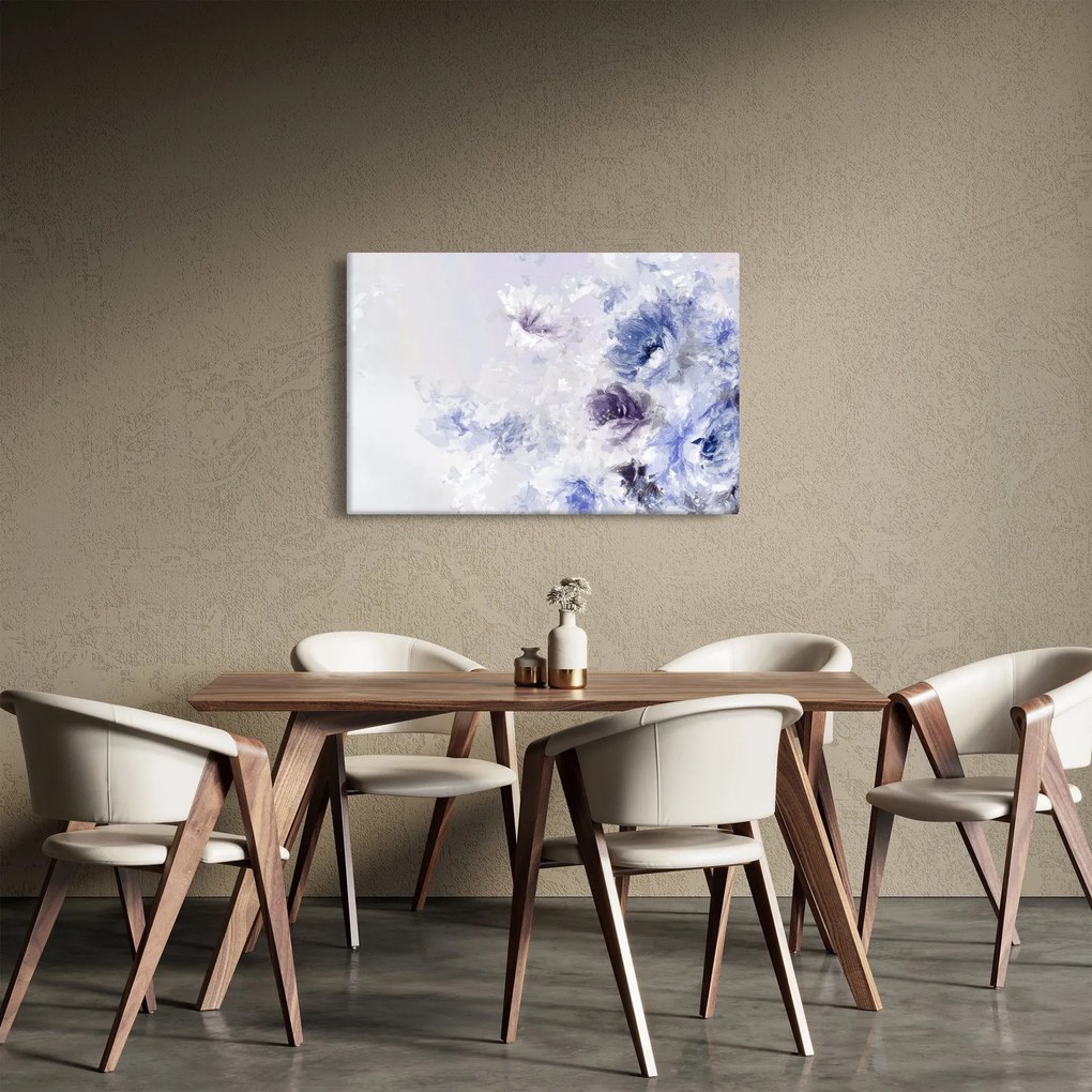 Obraz - Kvety, textúrovaná maľba (90x60 cm)