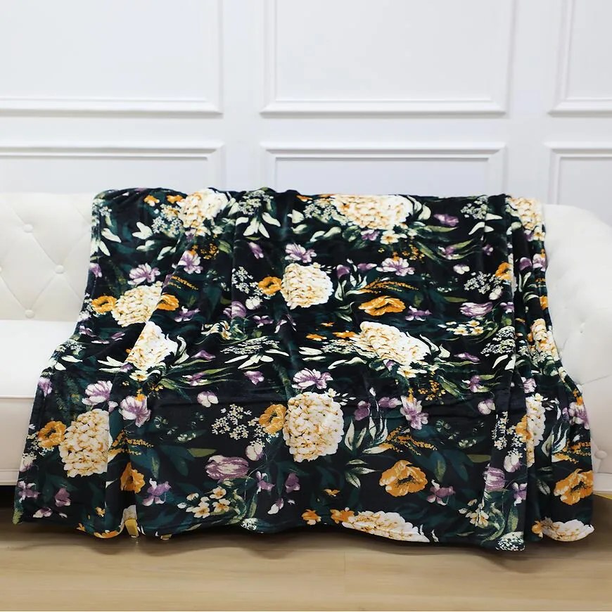 Deka Ruža 170x220 cm tmavomodrá