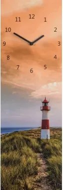 Nástenné hodiny Maják, 20x60 cm%