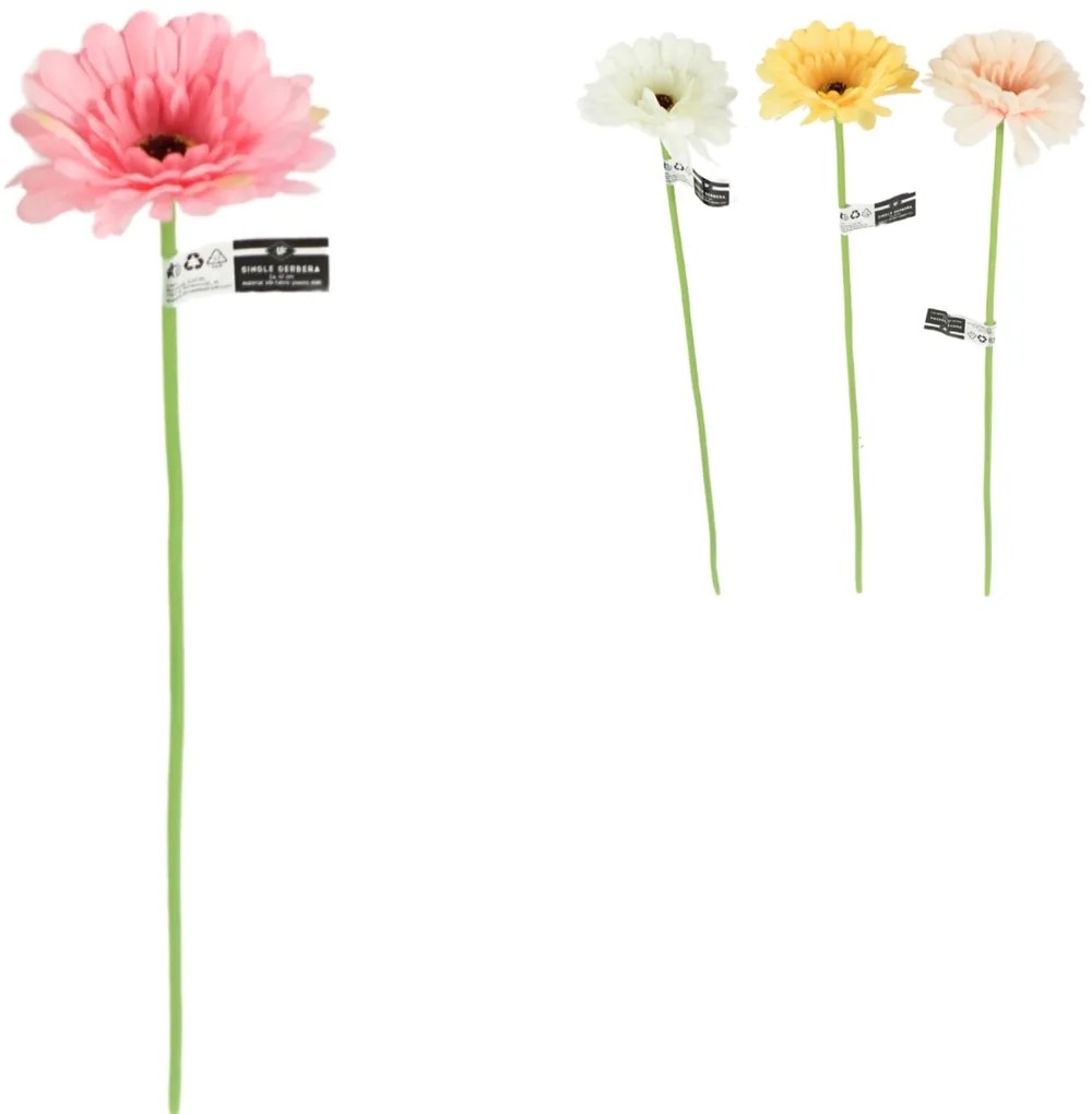 Umelá kvetina GERBERA 47 cm - viac farieb