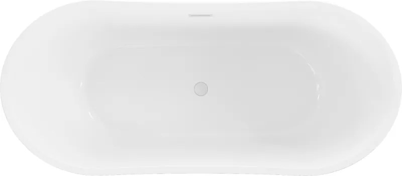 Mexen Montana, voľne stojaca vaňa 180 x 90 cm, biela, biely prepad, 52011809000-20