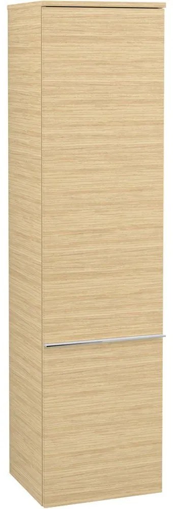 VILLEROY &amp; BOCH Venticello závesná vysoká skrinka, 1 dvierka, pánty vľavo, 404 x 372 x 1546 mm, Nordic Oak, A95101VJ