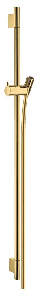 Hansgrohe Unica, S Puro sprchová tyč 900 mm so sprchovou hadicou Isiflex 1600 mm, leštený vzhľad zlata, HAN-28631990