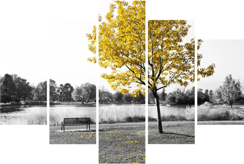 Obraz - Odpočinok v parku (150x105 cm)