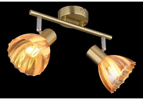 Globo 54315M-2 - Bodové svietidlo ZACHERY 2xE14/40W/230V zlatá