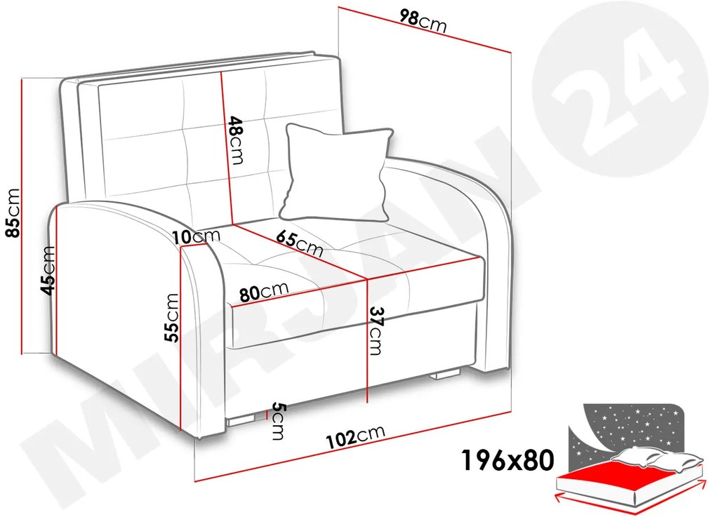 Rozkladacie kreslo Carivia Gold I (kronos 02) (s úl. priestorom). Vlastná spoľahlivá doprava až k Vám domov. 1051134