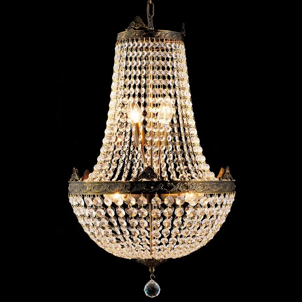 Veľký krištáľový luster Hart - Ø 40x70/184 cm E14/max 6x40W