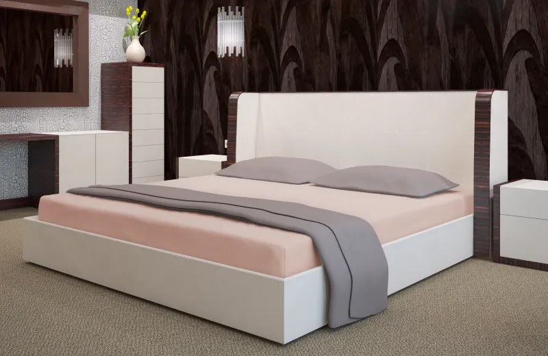Dekorstudio Prestieradlo froté s gumičkou cappuccino PRZF-15 Rozmer plachty: 180x200cm
