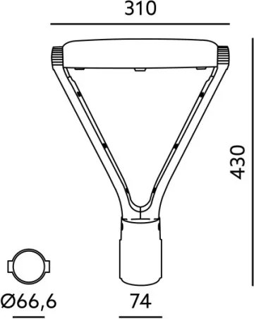 LED Pouličné svietidlo NEXPARK LED/30/40/60W/230V 3000/4000/6500K IP66