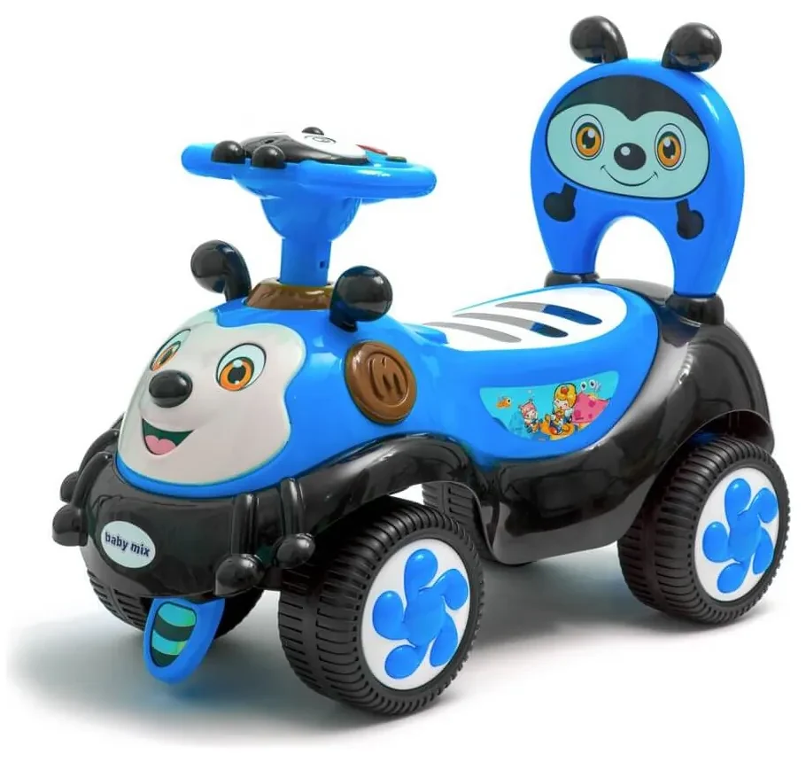 Detské odrážadlo so zvukom Happy Bee modré