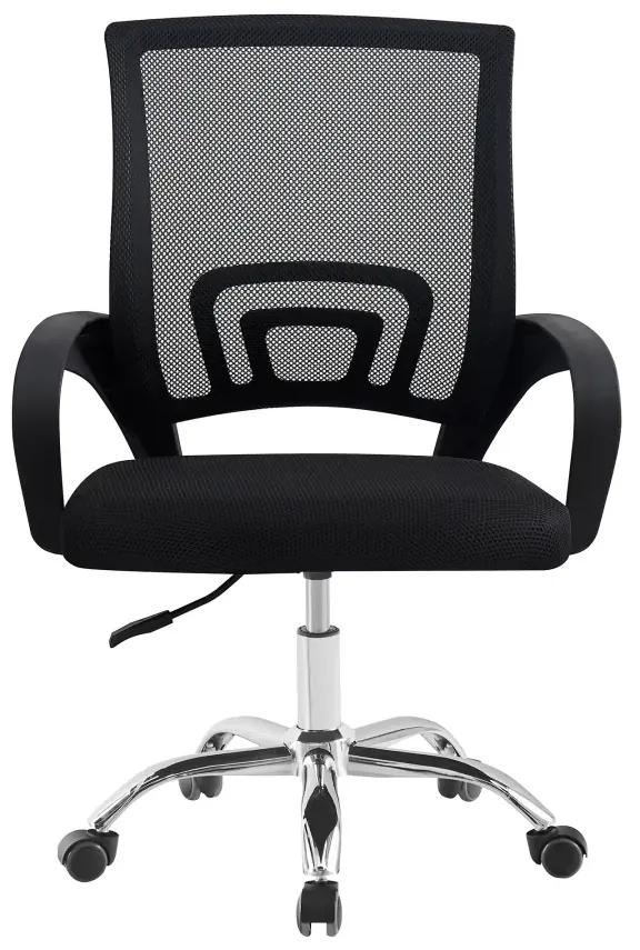 Kancelárska stolička, čierna/čierna, DEX 4 NEW
