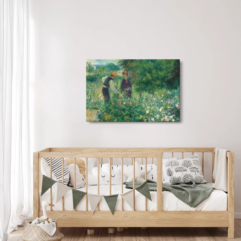 Obraz - Auguste Renoir, Picking Flowers, reprodukcia (90x60 cm)