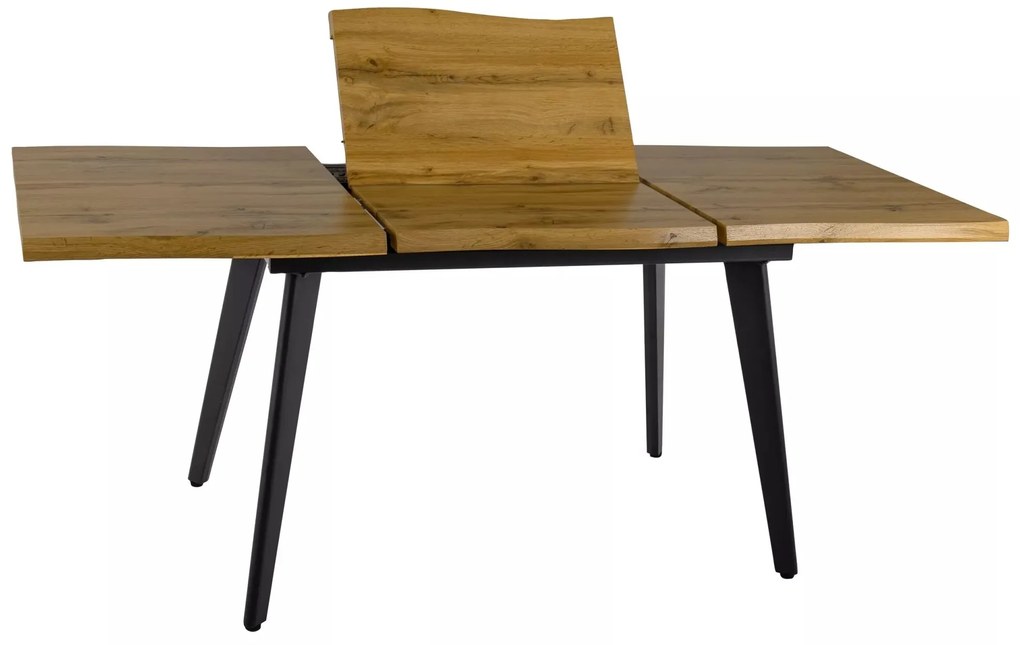 Rozkládací jídelní stůl Fresno 120/180 cm dub artisan/černý