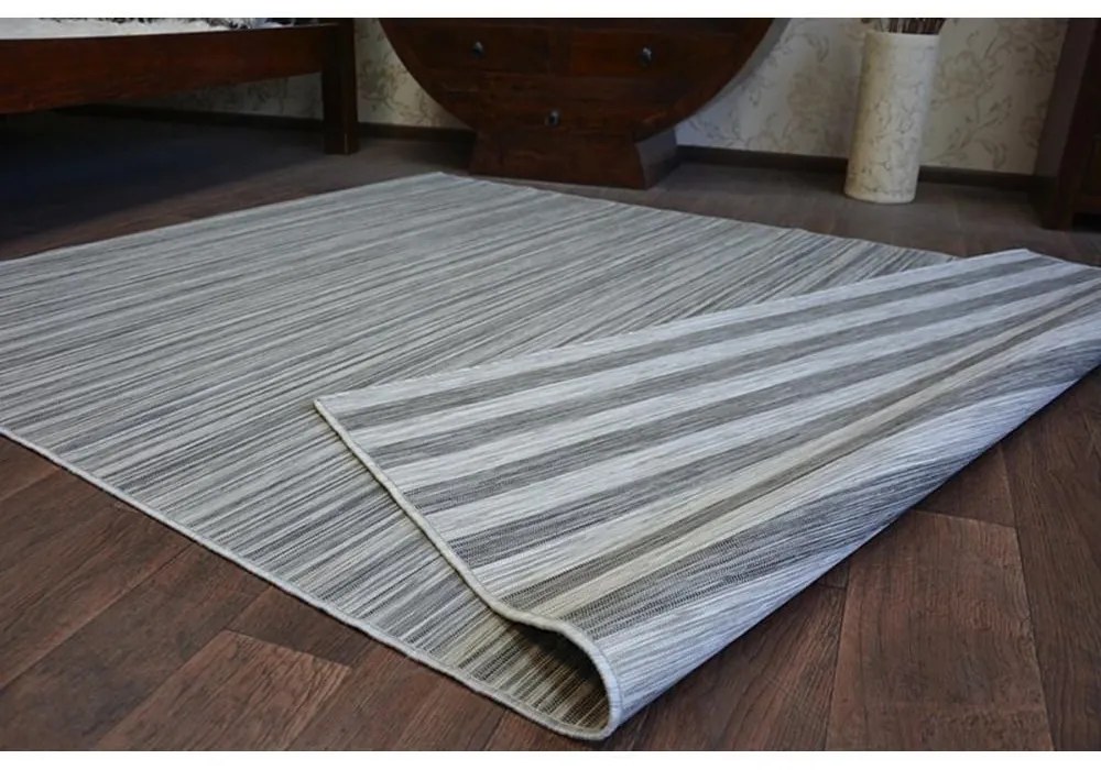 Obojstranný kusový koberec Double šedý 160x230cm