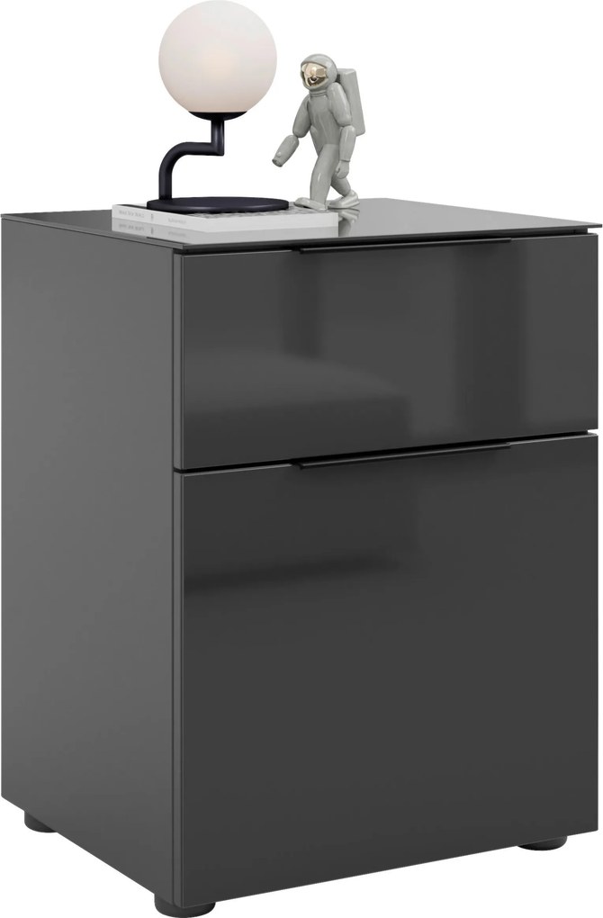 XXXLutz NOČNÝ STOLÍK, antracitová, 45/60/40 cm - Online Only spálne - 001724000531