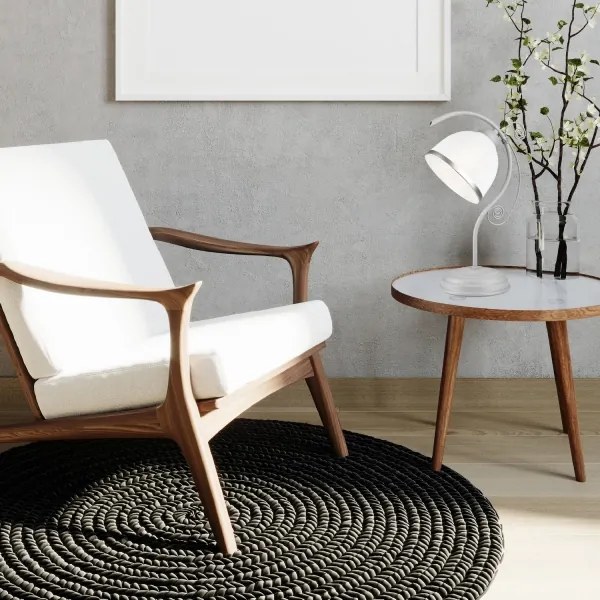 Stolná lampa RETRO II 1xE27/60W/230V strieborná