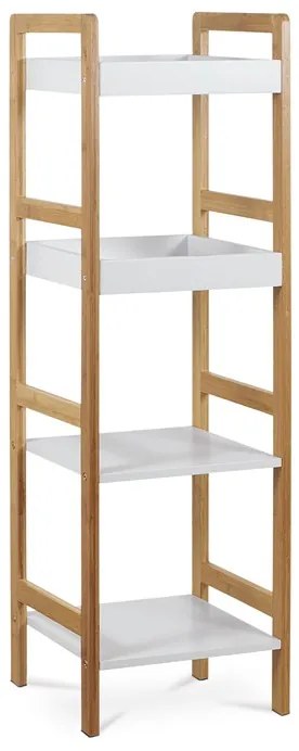 Autronic BONTEC Regál, masív, biela, DR-013-4 Farba: Biela