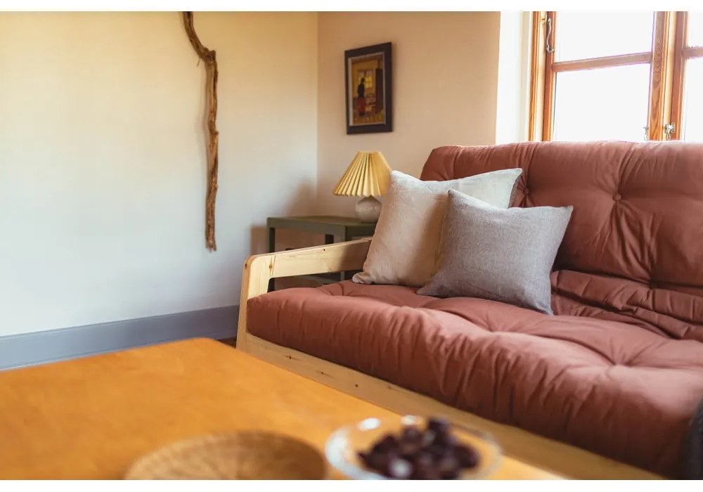 Hnedá rozkladacia pohovka 204 cm Grab - Karup Design