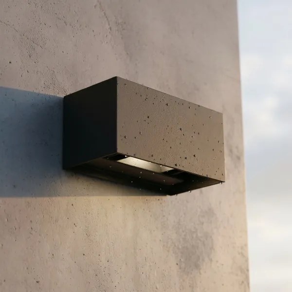 Ideal Lux - LED Vonkajšie nástenné svietidlo ATOM LED/25W/230V IP54 čierna