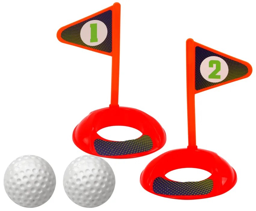 LEAN TOYS Minigolfová súprava pre deti - Vozík na kolieskach