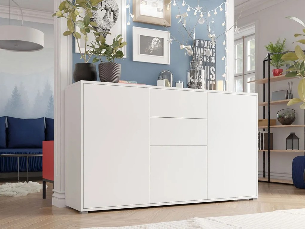 Komoda Alekto K3D2SZ AK02, Farby: biela