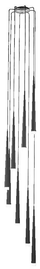 LUXERA 48005 - Závesný luster EBONY 8xG9/40W/230V