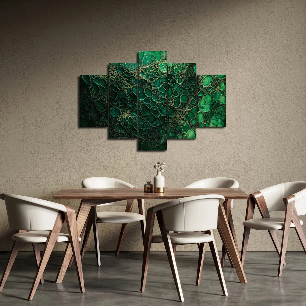 Obraz - Zelený mikroskopický záber (150x105 cm)