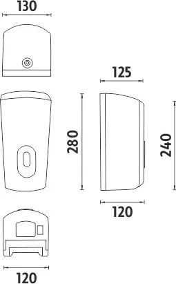 Nimco Bezdotykový dávkovač dezinfekčného gélu alebo tekutého mydla - HP 9531S-M-04