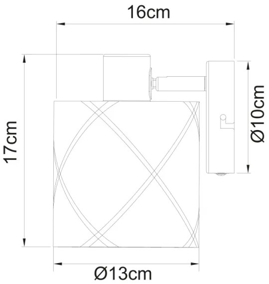 Globo 15431-1 - Nástenné bodové svietidlo BEMMO 1xE27/25W/230V