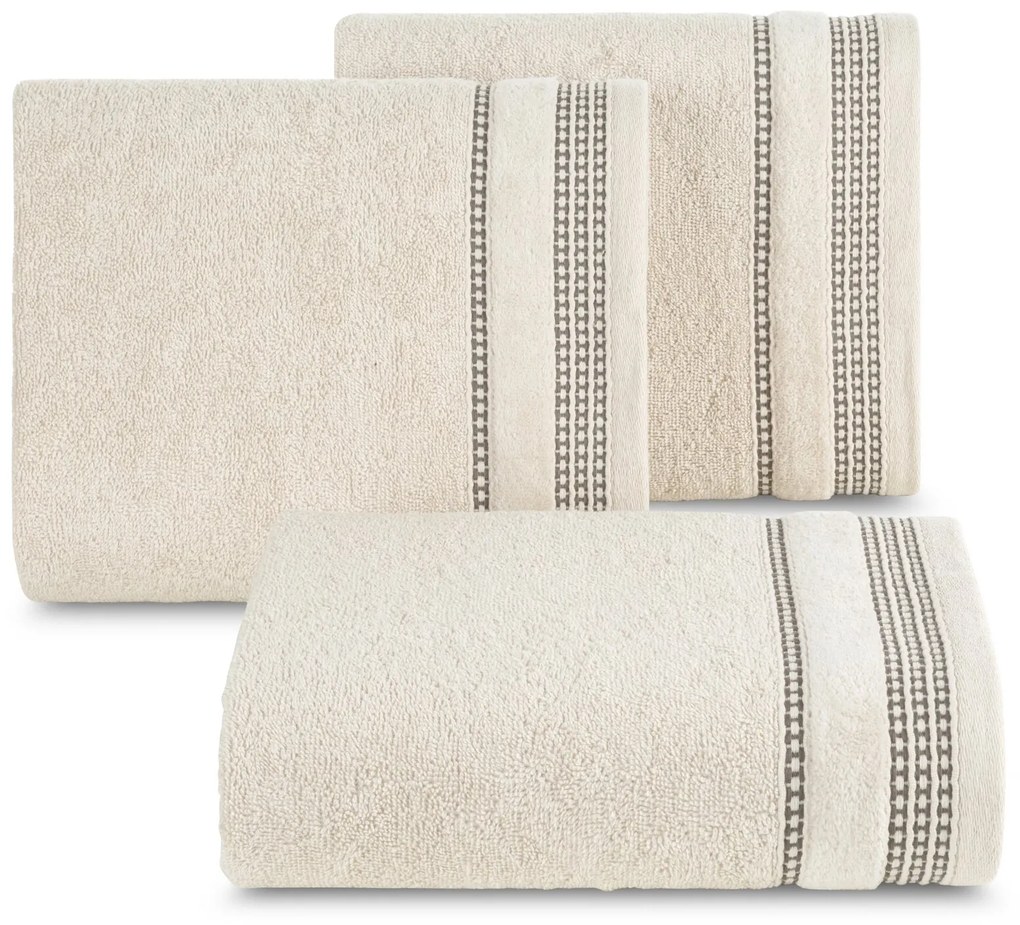 BAVLNENÝ UTERÁK AMANDA2 50X90 CM BÉŽOVÁ