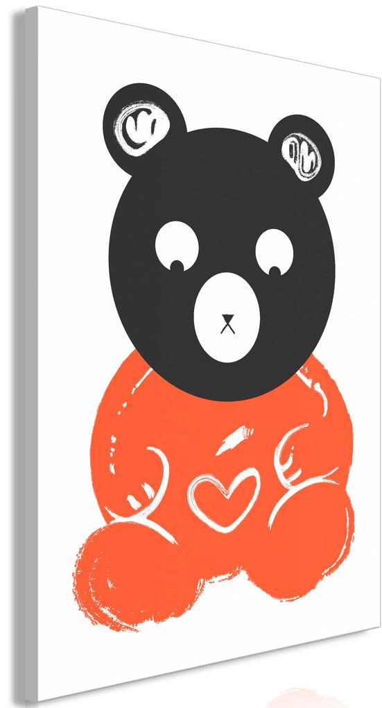 Artgeist Obraz - Thoughtful Bear (1 Part) Vertical Veľkosť: 40x60, Verzia: Na talianskom plátne