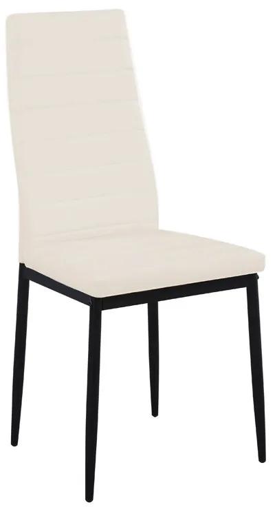 Jedálenská stolička HRON III, krem/čierna