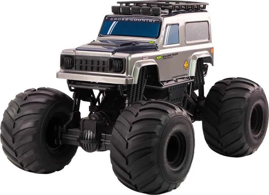 LEAN Toys Veľké terénne RC auto SUV 2.4G na diaľkové ovládanie 1:6, sivé