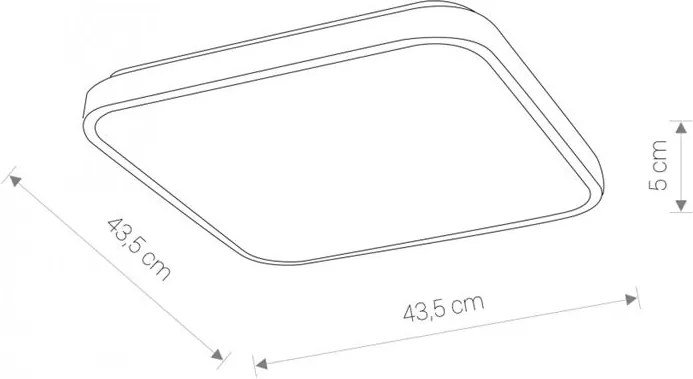 Stropné svietidlo Nowodvorski AGNES SQUARE LED 32W WHITE 8134