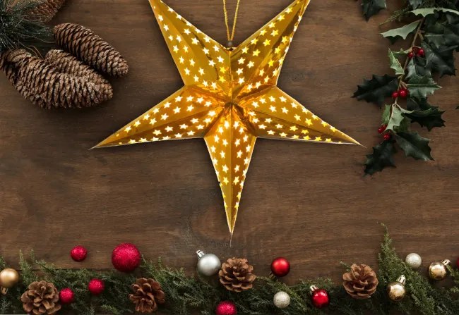 Vianočná dekorácia LED Hviezda SY-002