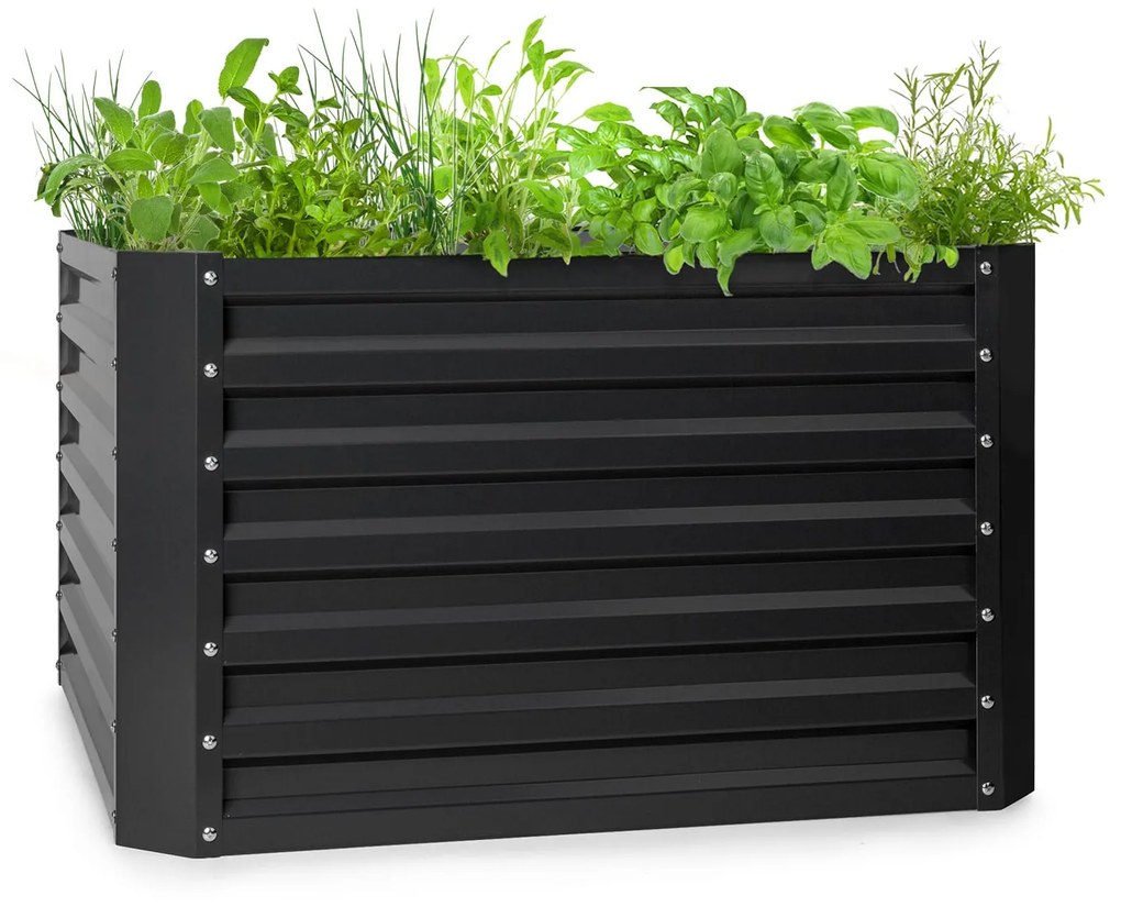 Blumfeldt Blum High Grow Straight, vyvýšený záhon, 100x60x100cm, 600l, oceľ