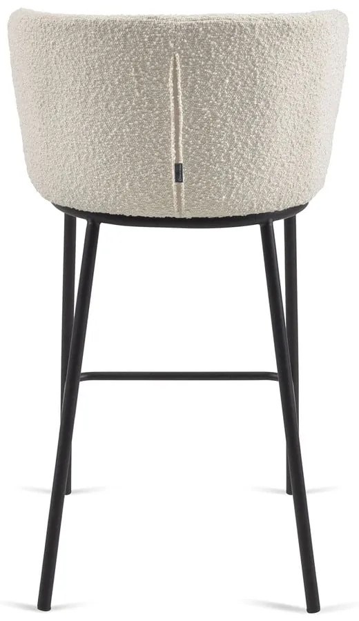Biela barová stolička (výška sedadla 65 cm) Ciselia – Kave Home