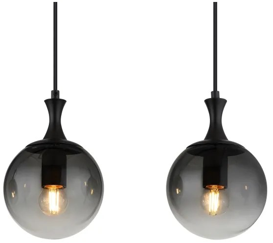 Globo 15885-4H - Luster na lanku DALTON 4xE27/10W/230V čierna