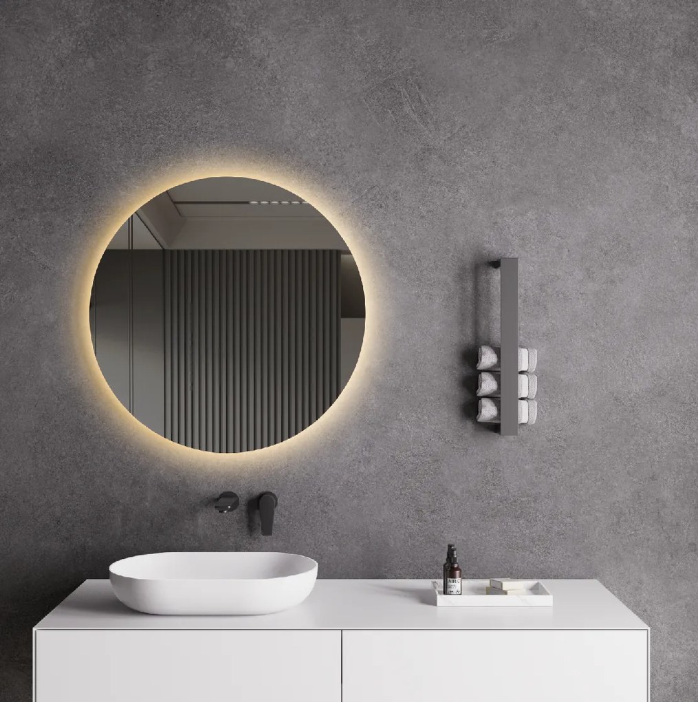 Cerano Nome, LED kúpeľňové zrkadlo Ø 60 cm, CER-CER-476729