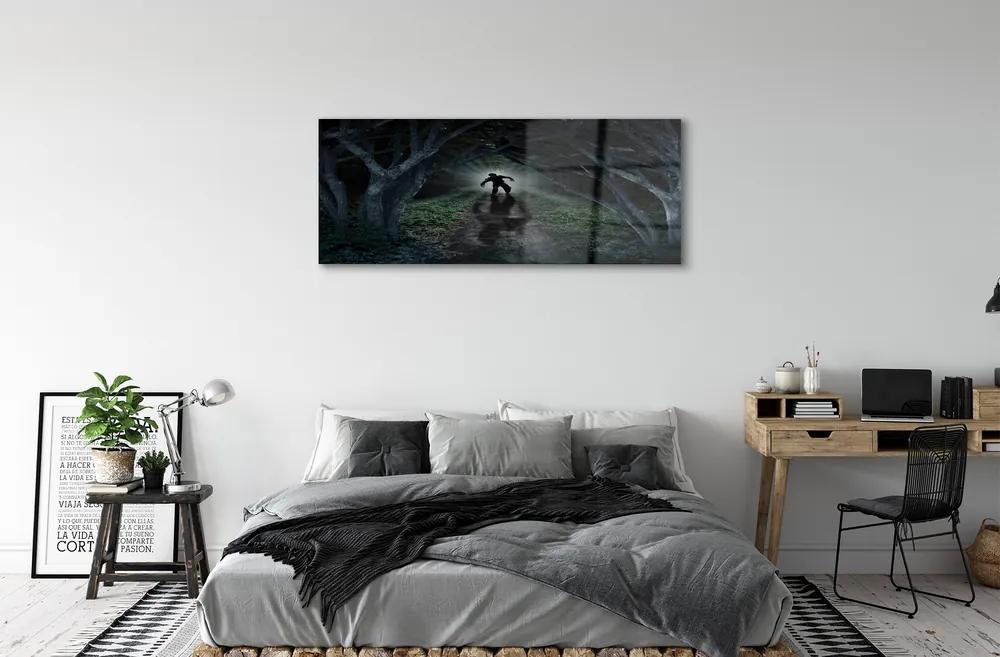 Obraz plexi Strom formu temného lesa 120x60 cm