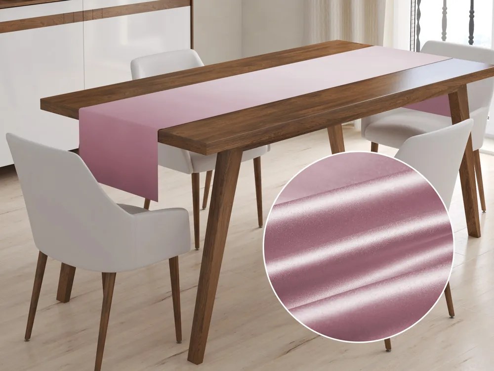 Biante Saténový behúň na stôl polyesterový Satén LUX-018 Staroružový 35x140 cm