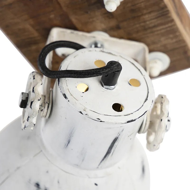 Priemyselné bodové svetlo biele s mangovým drevom 18 cm - Mangoes