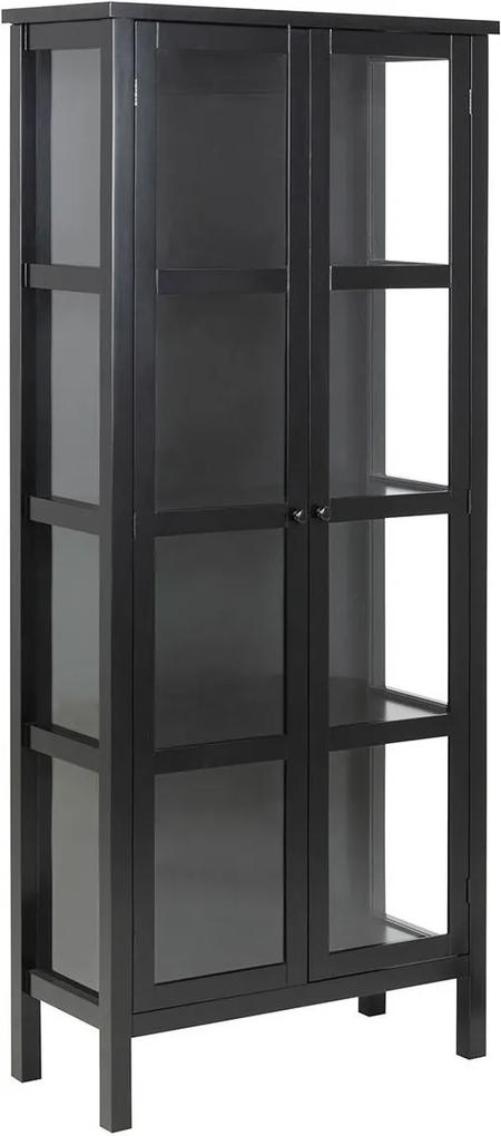 ACTONA Vitrína Eton čierna 180 × 80 × 35.5 cm
